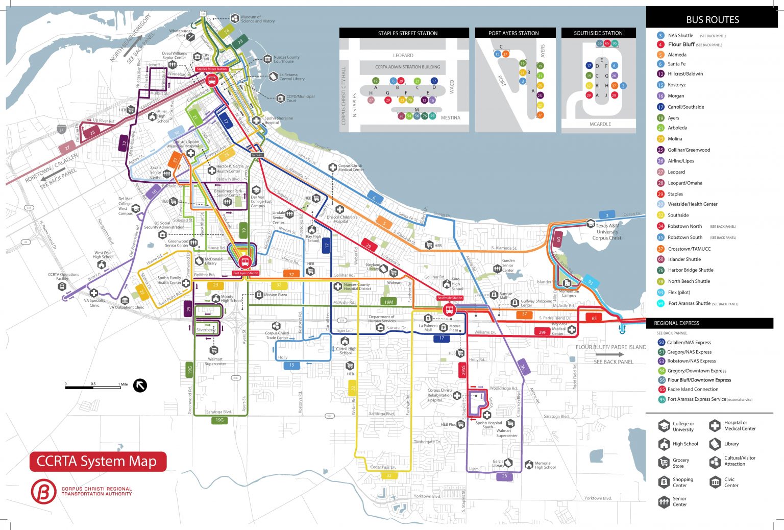 CCRTA Map | Corpus Christi Regional Transportation Authority